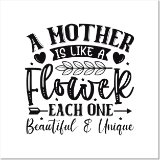 A Mother is Like a Flower, Mothers Day Posters and Art